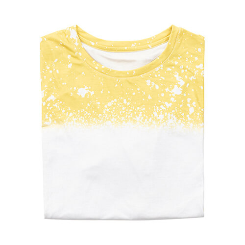 T-shirt βαμβακερό-όπως λευκασμένο Starry Yellow για εξάχνωση