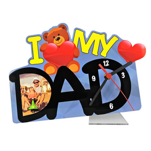 Ceas în picioare din MDF - I Love My ... - Sublimare Transfer termic