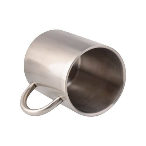 Mug en acier inoxydable 450 ml pour sublimation - argent