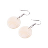 Seashell earrings for sublimation - circle
