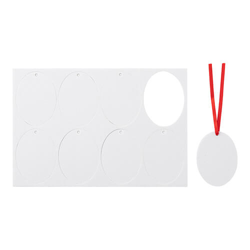 Bilduftvedhæng til sublimering - oval