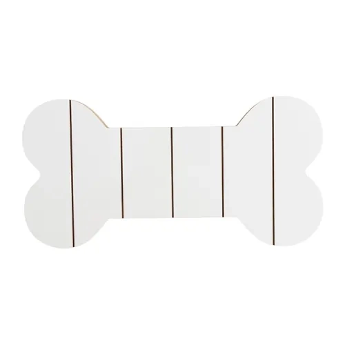 Okvir za fotografije od MDF-a u obliku kosti, prugasti, 25,4 x 12,7 cm