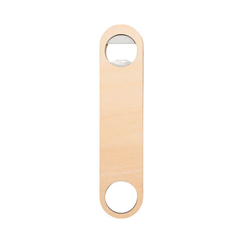 Stainless steel and wood bottle opener for sublimation