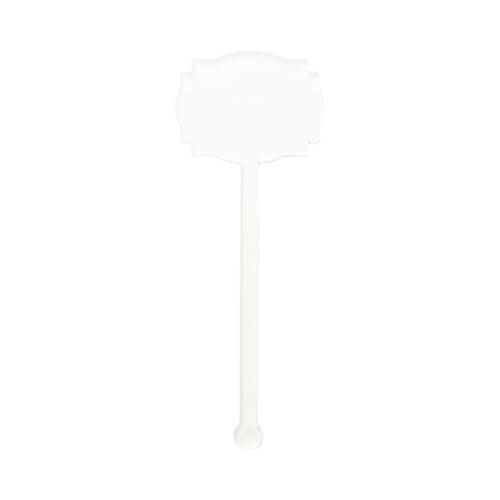 Agitador de bebidas acrílico 10 cm para sublimación - roseta