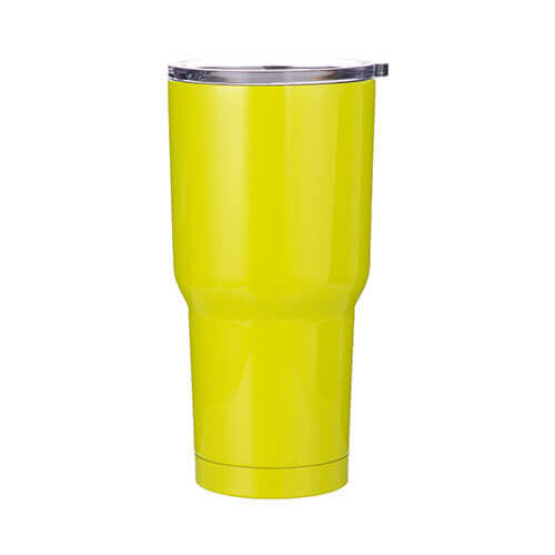 Tumbler termiczny 850 ml do sublimacji - cytrynowy