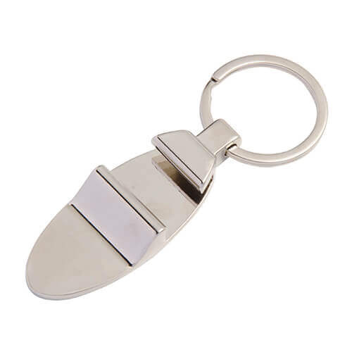 Metalen sleutelhanger - flesopener voor sublimatie - ovaal