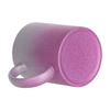 330 ml mok met glitter voor sublimatie - roze en zilver kleurverloop