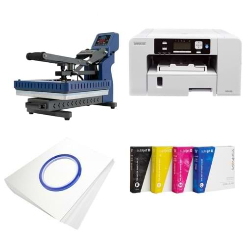 Sawgrass Virtuoso SG500 printersæt + 40 x 60 cm automatisk flatbedpresse - BPRO4060MDSCB