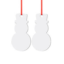 Κρεμαστό MDF διπλής όψης για εξάχνωση - χιονάνθρωπος