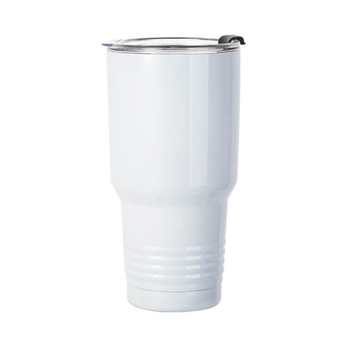 900 ml nerūsējošā tērauda krūze sublimācijai - balta