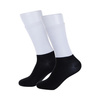 Sports socks with a black sublimation foot