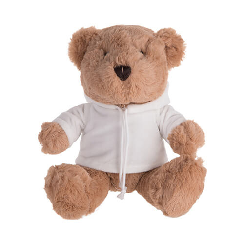 Ours en peluche 20 cm avec un T-shirt pour impression par sublimation - marron