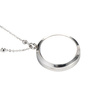 Round necklace with a glass frame for sublimation