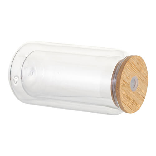 Cană de sticlă 300 ml cu perete dublu pentru sublimare