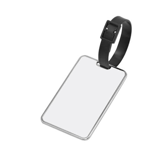 5 x 8 cm-es fém szublimációs hőátvitellel ellátott poggyászcímke