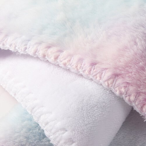 Minky blanket with faux fur lining for sublimation