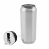 Water bottle-­beverage can 350 ml with the straw Sublimation Thermal Transfer - silver