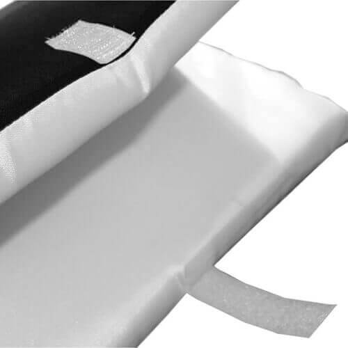 Tweekleurige stoelhoes voor sublimatie - zwart