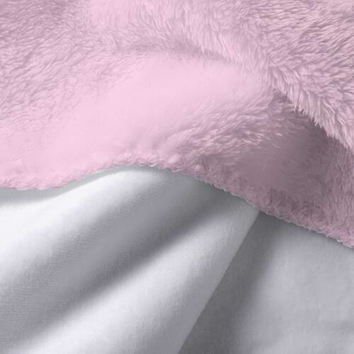Microfiber and arctic fleece blanket for sublimation - pink