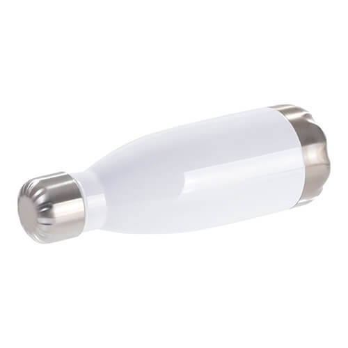 Flacon de 350 ml pour sublimation - blanc avec un fond argenté