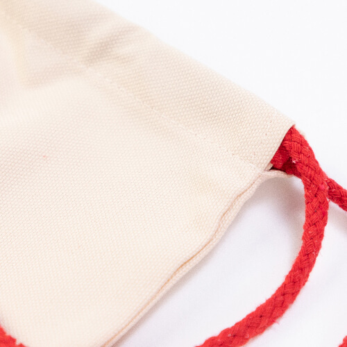 Bolsa de 50 x 70 cm con hilo rojo para sublimación