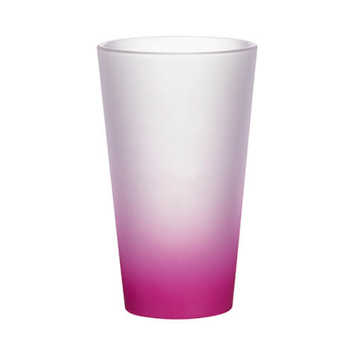 Verre dépoli pour sublimation 450 ml - dégradé mauve