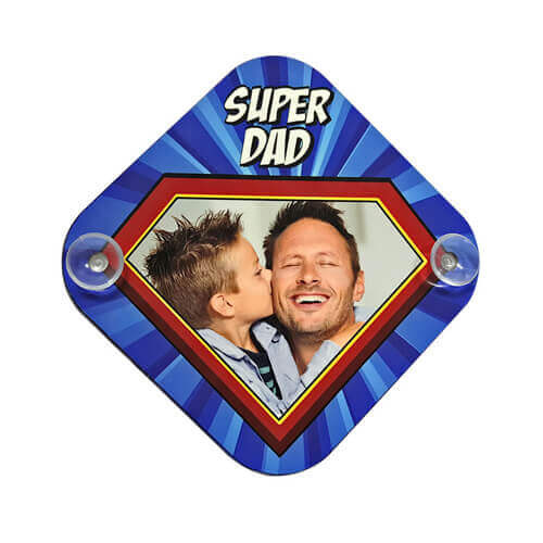 Tabliczka z MDF-u z przyssawkami do sublimacji - Kwadrat