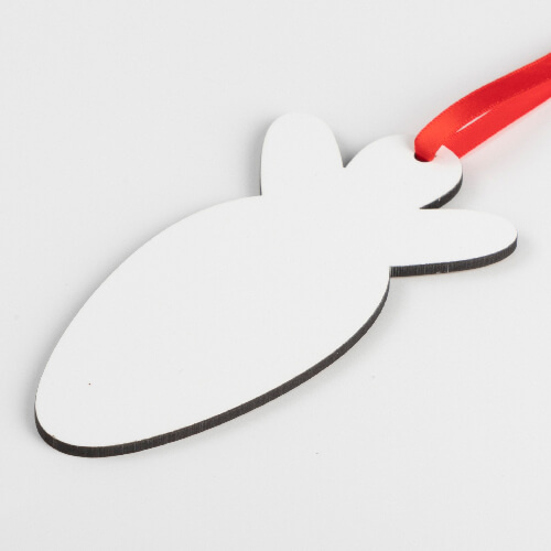 Pendant made of 3 mm fiberboard for sublimation - carrot
