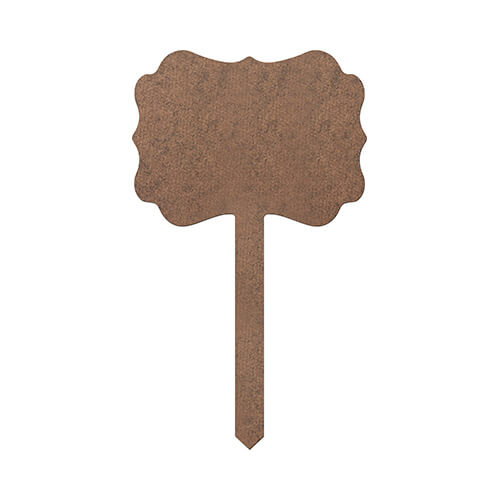 Plaque de jardin 10 x 17 cm en MDF pour sublimation - rosette