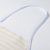 A linen apron for sublimation - cream with yellow stripes