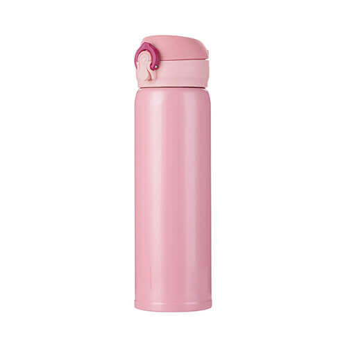 Nerūsējošā tērauda termoss 500 ml sublimācijai - rozā krāsā