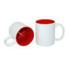 A+ 330 ml mok met rode binnenkant Sublimatie Thermische transfer