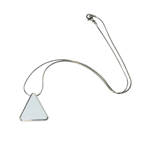 Collar colgante triangular con hilo metálico Sublimación Transferencia Térmica