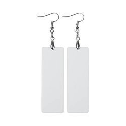 Earrings made of MDF for sublimation - rectangle