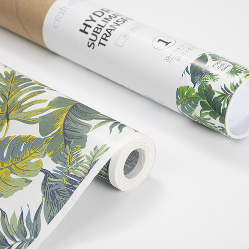 Craft Express hydrosublimeringsfolie - Green Tropic Leaves