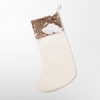 Christmas sock with champagne sequins for sublimation