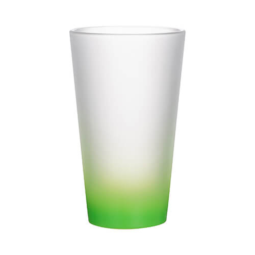 Verre dépoli pour sublimation 450 ml - dégradé vert