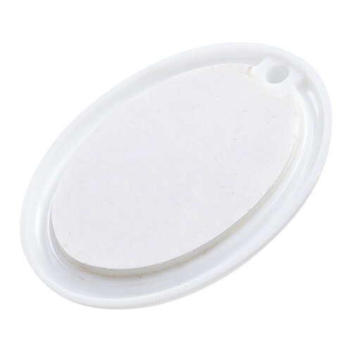 Grand cintre en plastique pour sublimation - ovale blanc
