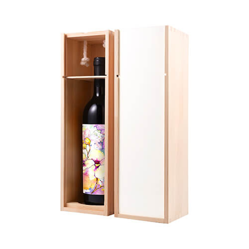 Kutija za vino od nelakiranog drveta za sublimaciju