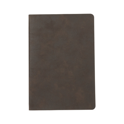 Lot de 2 carnets avec couverture en cuir gravé - marron