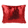 Cosmetic bag 20.5 x 16 cm with red and white sequins for sublimation
