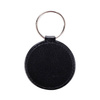 Leren sleutelhanger voor sublimatie - cirkel