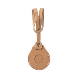 Leather charm with a luggage strap / AirTag pouch for sublimation - Brown