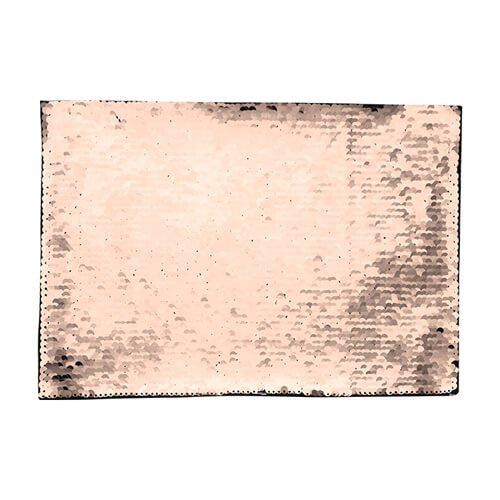 Kétszínű flitterek szublimációs és textilapplikációhoz - pezsgő téglalap alakban