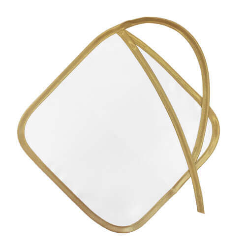 Geboortejurk met gouden rand voor sublimatie