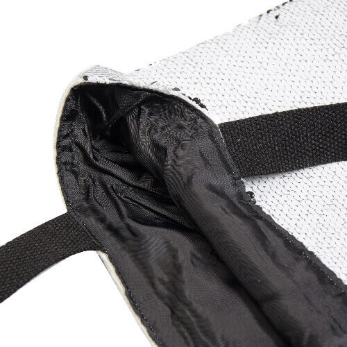 35 x 38 cm bag with white sequins for sublimation printing