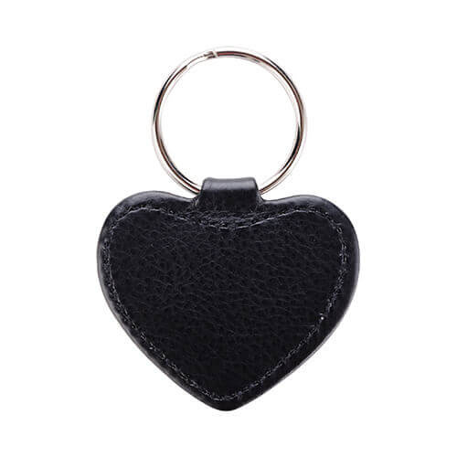 Leather keychain for sublimation printing - heart