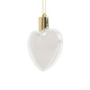 Plastic bauble - heart for sublimation