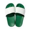Adult flip-flops for sublimation - green sole
