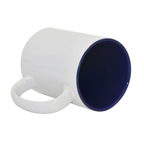 Taza MAX A + 450 ml con interior azul Navy Sublimación Transferencia Térmica